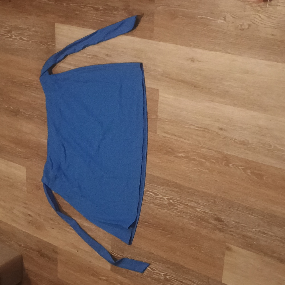 Lands' End Women XL Blue Swim Cover Skirt Swimwear - Picture 6 of 13